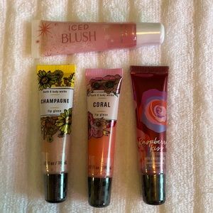 Bath and body works lot of 4 lip gloss